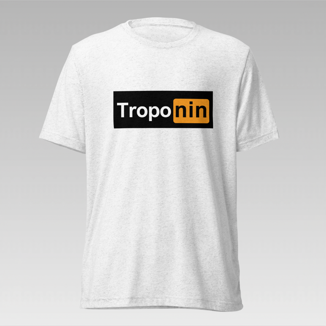 Troponin Hub T-Shirt - Stylish and pre-shrunk t-shirt made with a tri-blend fabric of polyester, cotton, and rayon for ultimate durability and a comfortable, fitted style.