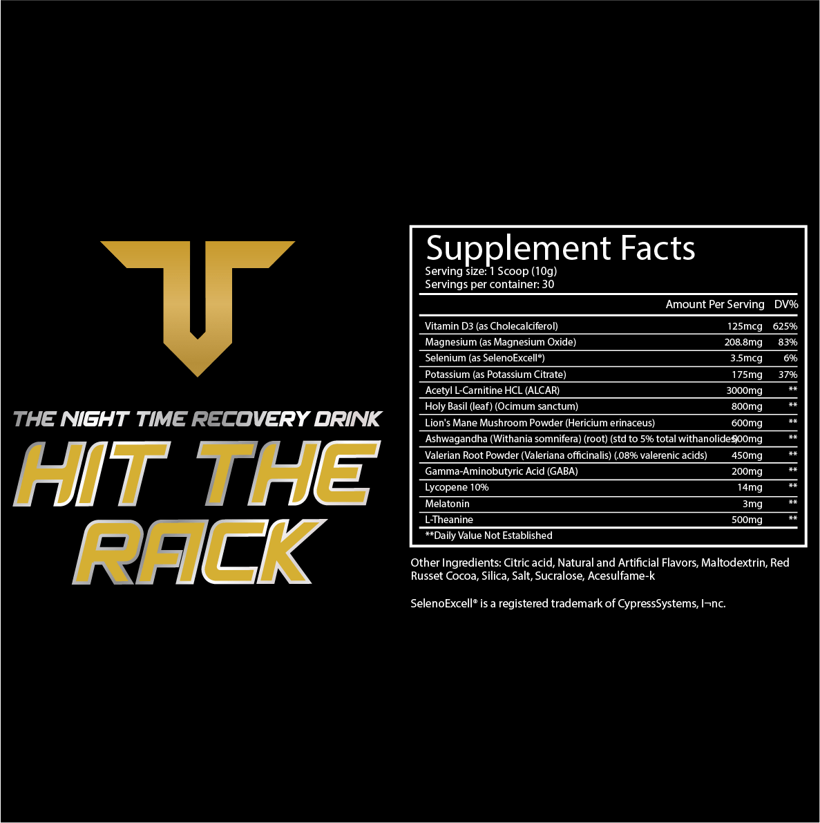 Hit The Rack Wholesale Case (12 Units) - Troponin Supplements