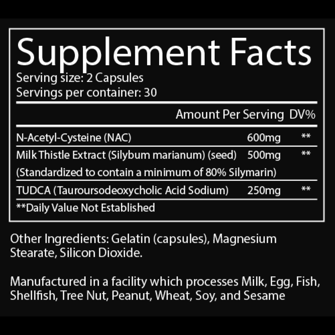 QRF Liver Support supplement bottle – Troponin Supplements