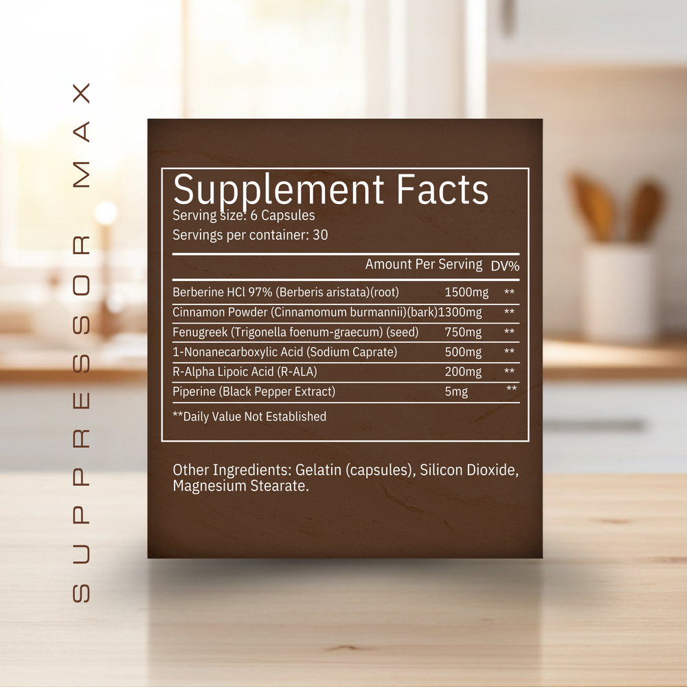 
                  
                    Suppressor Max: The Athlete's Carb & Nutrient Optimizer
                  
                
