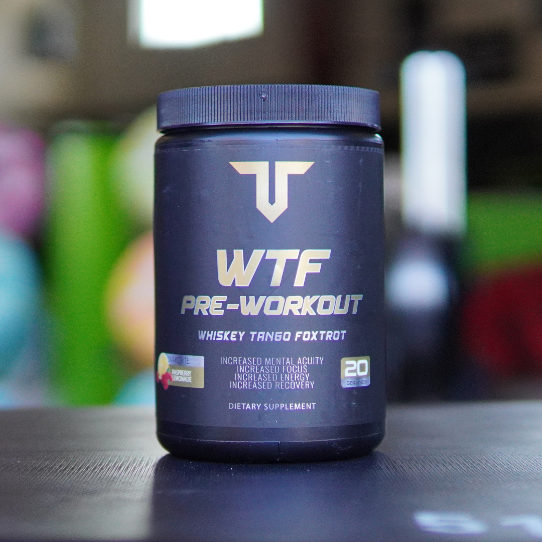 WTF Pre-Workout – High-energy pre-workout supplement designed to boost performance and endurance.