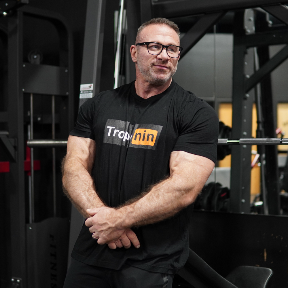 Troponin Hub T-Shirt - High-quality tri-blend fabric t-shirt, crafted for comfort and durability, featuring a fitted design that retains its shape after multiple washes.