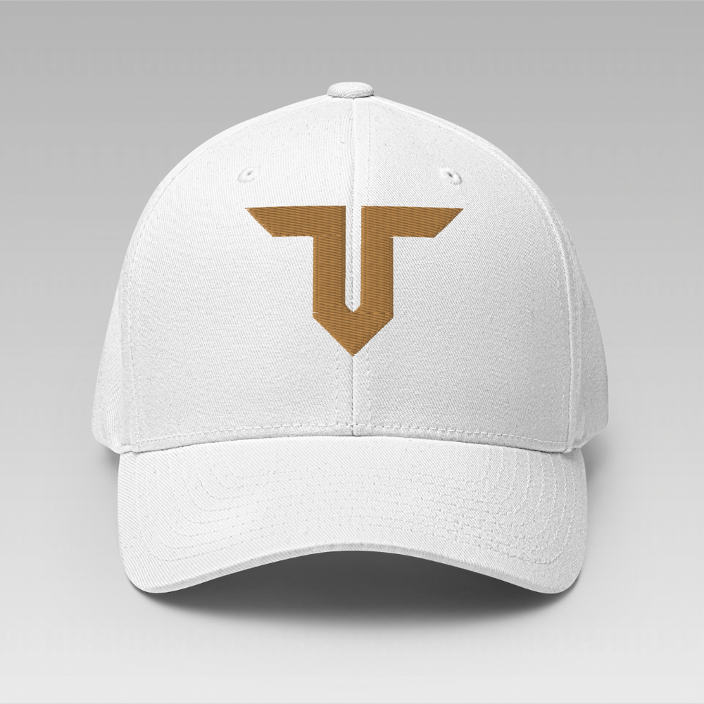 Double T White Fitted Hat