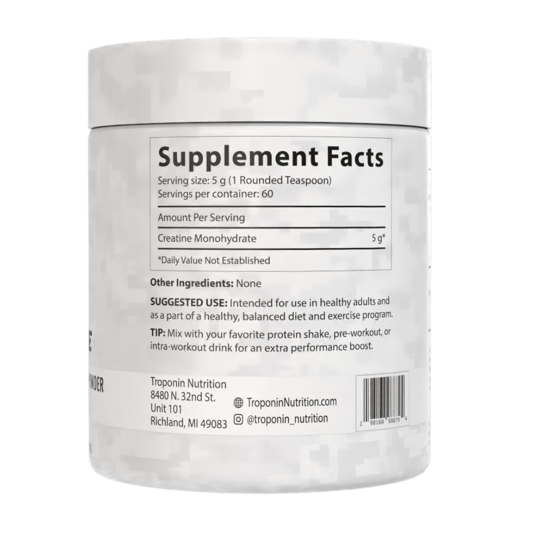 
                  
                    Micronized Creatine Monohydrate (60 Servings) - Troponin Supplements
                  
                