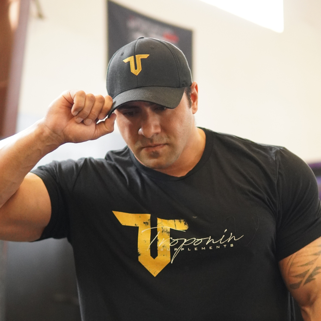 Troponin Baseball Hat - Stylish baseball cap featuring the Troponin logo, ideal for training and everyday wear.