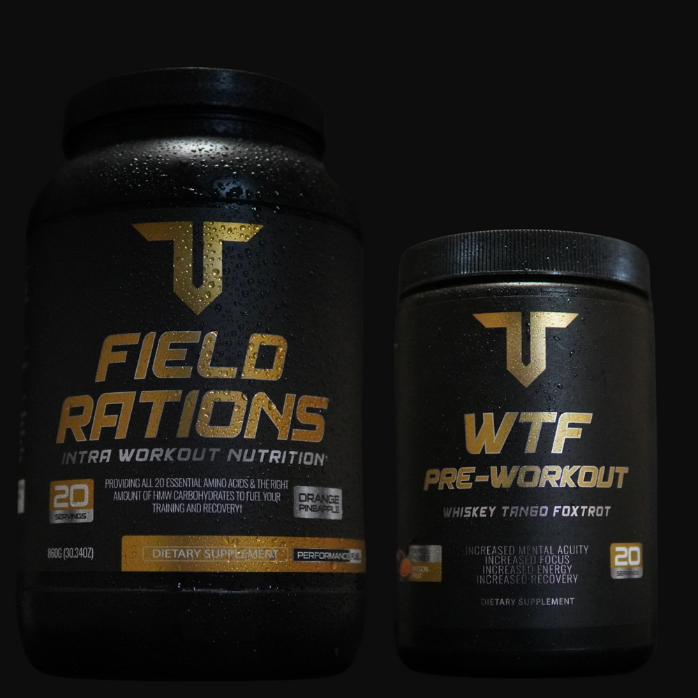 Training Stack by Troponin Supplements - Boost Energy, Recovery, and Muscle Mass with WTF and Field Rations