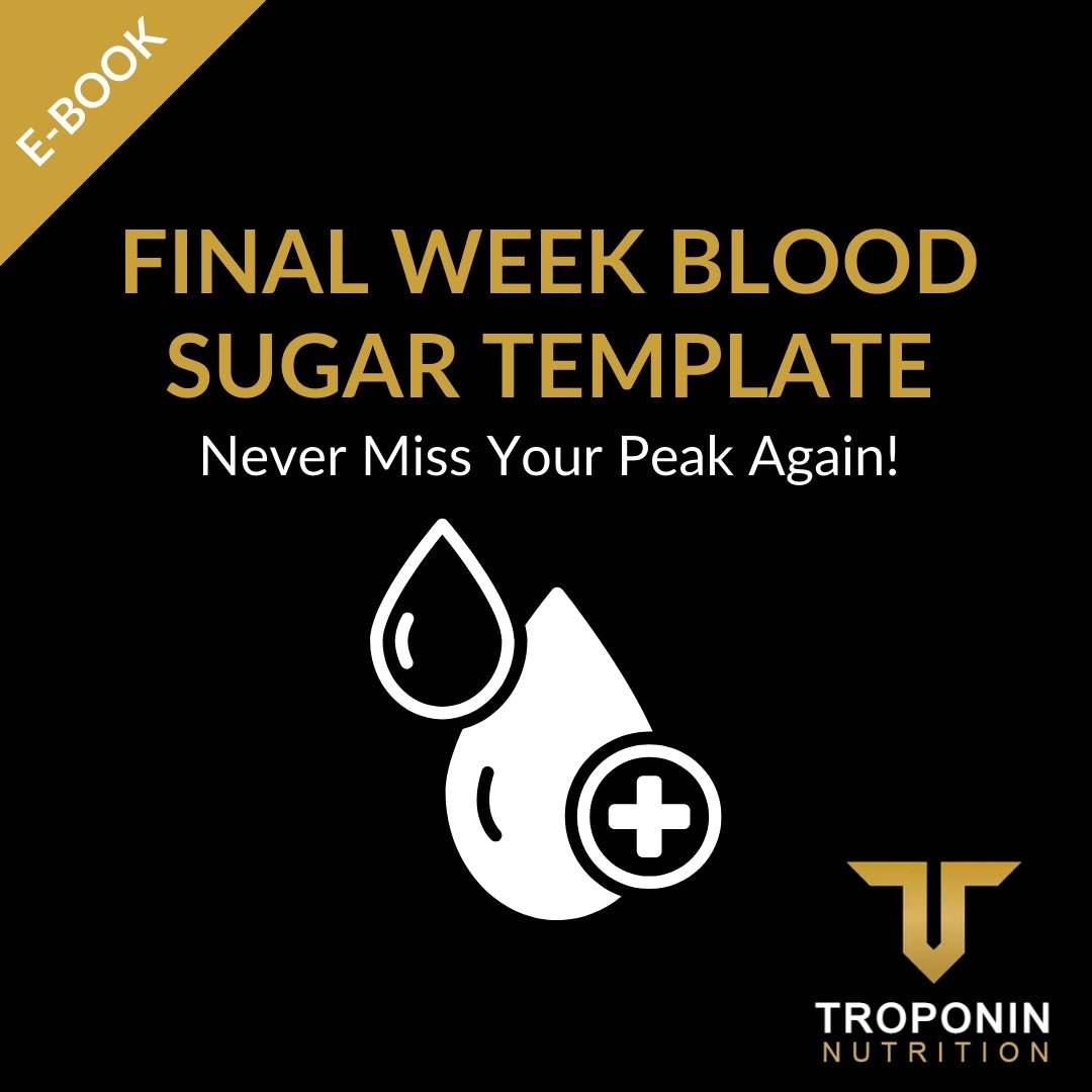 Peak Week Blood Sugar Template - Troponin Supplements